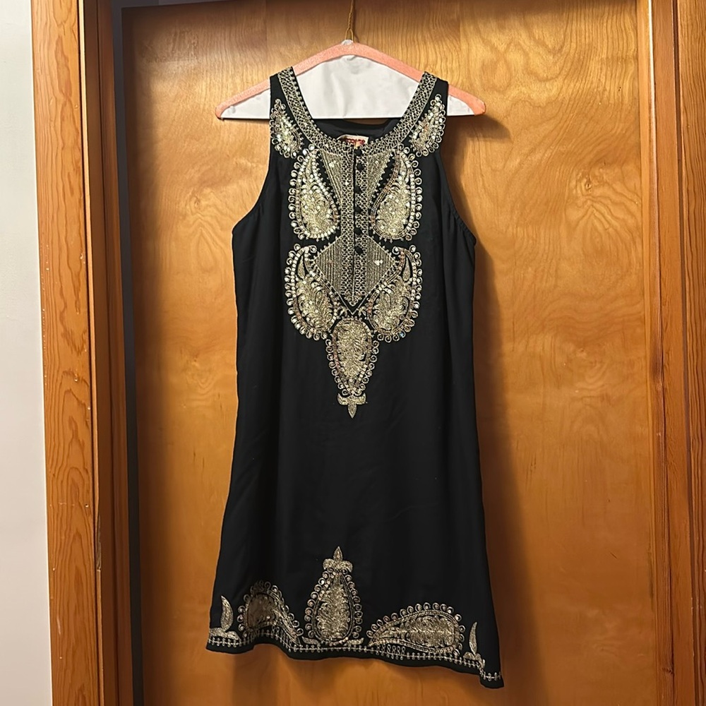 Free People Black Embellished Dress